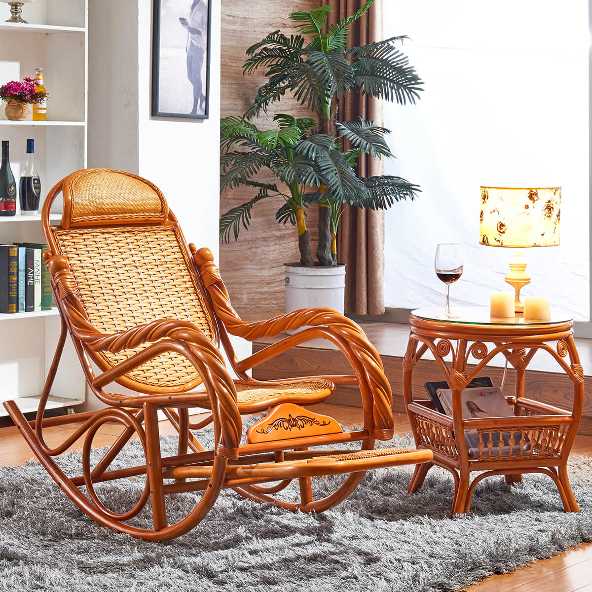 rocking chair wicker