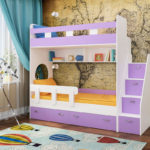 loft bed lilac