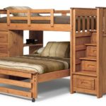 wooden loft bed