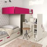 loft bed with work area decor