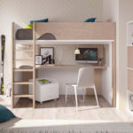 loft bed with work area ideas