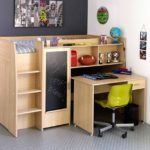 loft bed with work area interior ideas