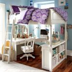 loft bed with work area design ideas