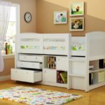 loft bed with working area views