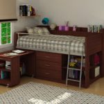 loft bed with work area design ideas