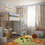 loft bed in the nursery types of design