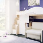 loft bed in nursery photo design