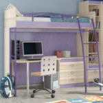 lilac loft bed