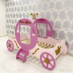 bed for a girl in an ideal car for a princess