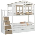 bed-house for children beige