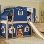 bed-house for children blue castle