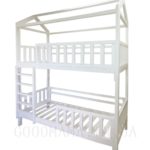 bed-house for children white bunk