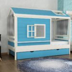 bed-house for children blue