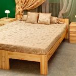 solid pine bed photo design