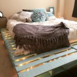 pallet bed with shawl