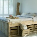 pallet bed with drawers underneath