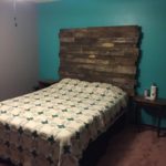 pallet bed with planks on top