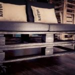 pallet bed with cotton pillows