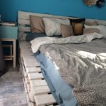 rustic pallet bed