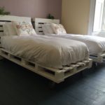 pallet bed two pieces