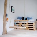 pallet bed with swing