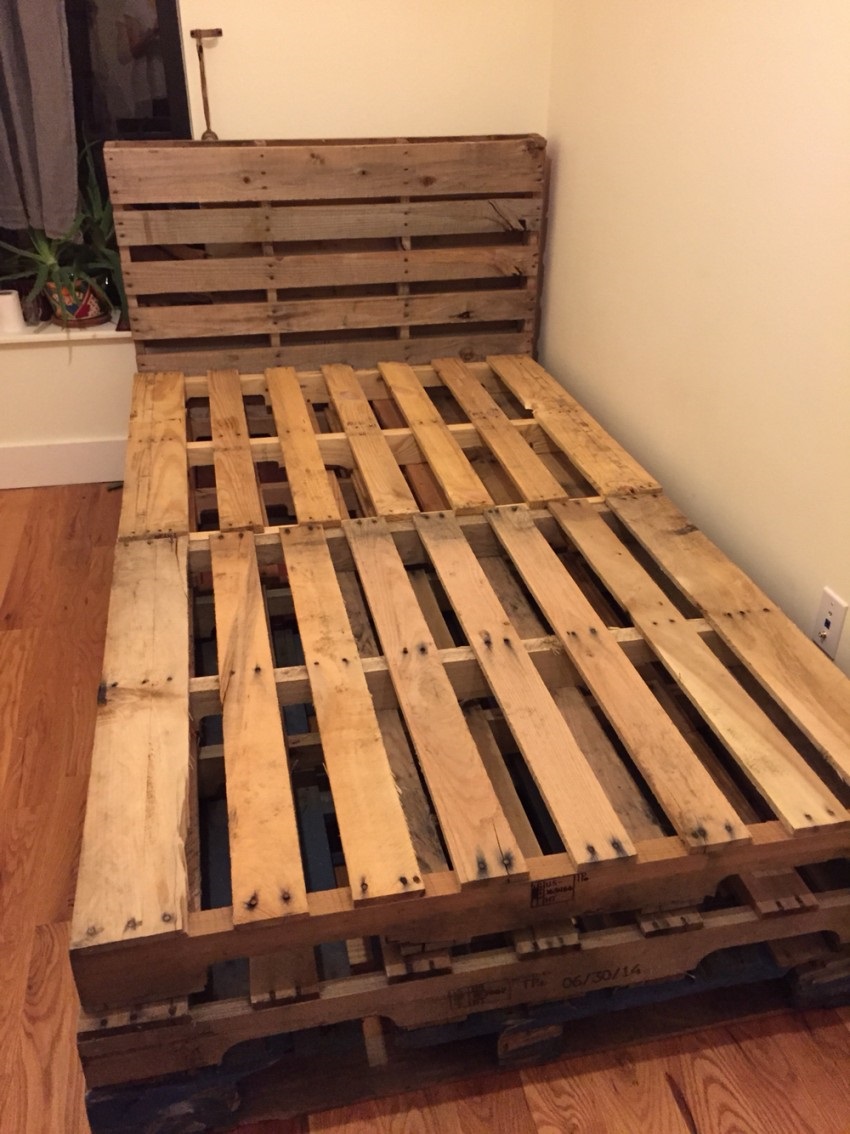 pallet bed single