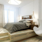 podium bed wooden