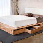 podium bed with drawer