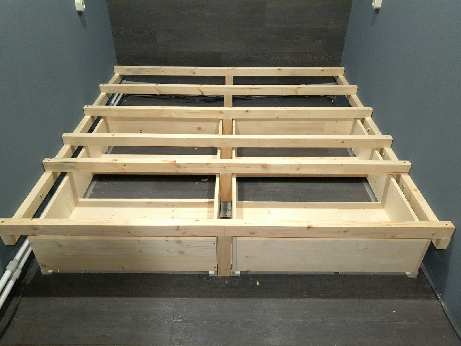 podium bed frame