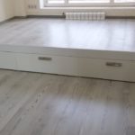 podium bed made of laminate