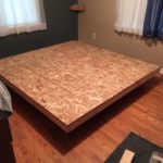 podium bed made of chipboard