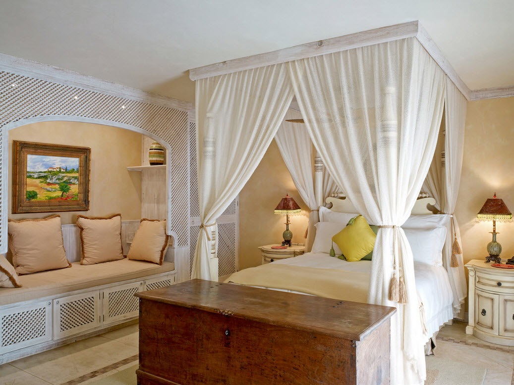 canopy bed in italian style