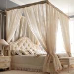 quilted canopy bed