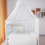 white canopy bed