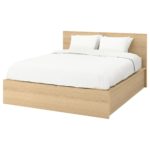 bed with lifting mechanism beige