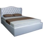 lift bed with brown pillows