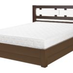 lift bed with white mattress