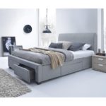 bed with drawers in modern style