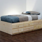 high bed with drawers