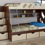 bed with lockers from Duet