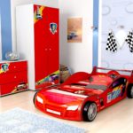 stylish sports car bed for a boy