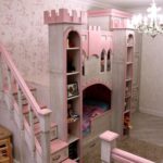 pink castle bed for girls