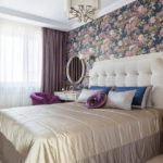 beds with a soft headboard decor photo