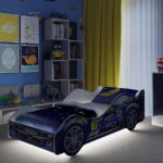 sports car bed for boy with lighting