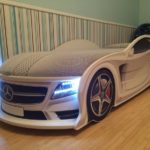 a car bed for a boy in the form of a Mercedes