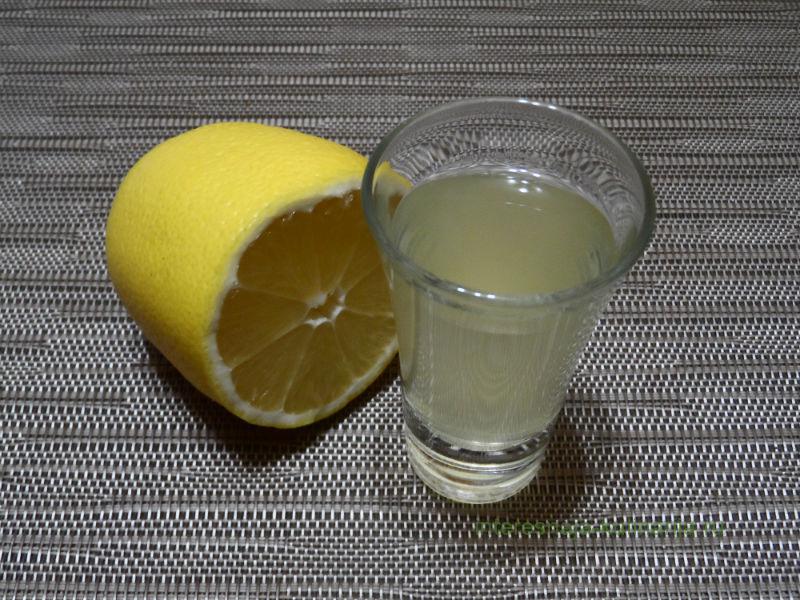 lemon juice and vodka