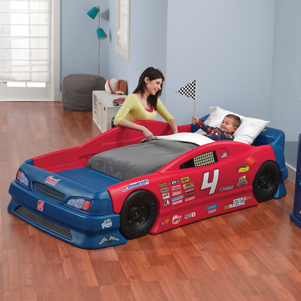 boy in car bed