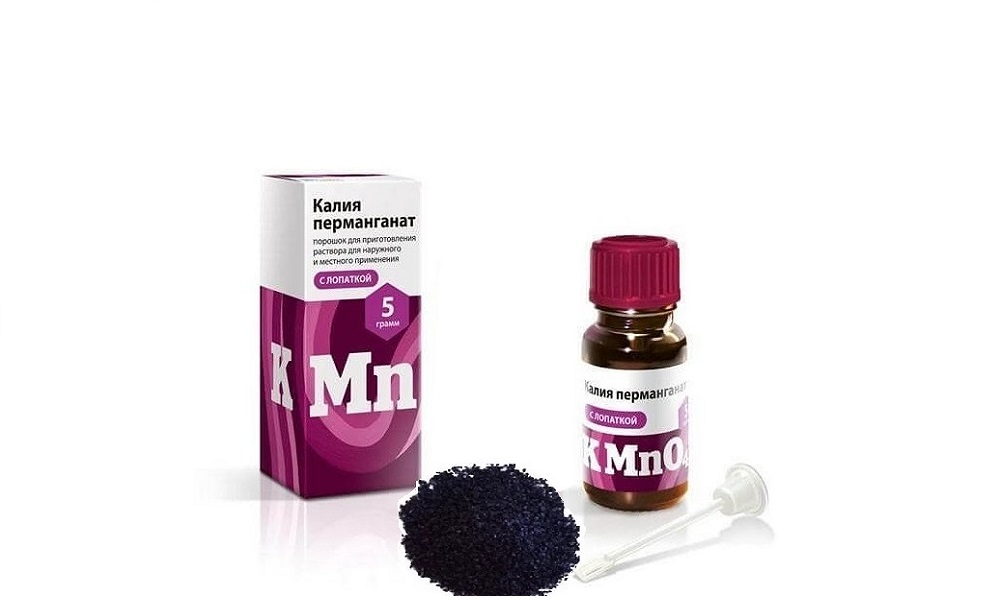 potassium permanganate from brilliant green