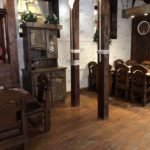 aged furniture in a cafe