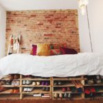 storing shoes under the bed